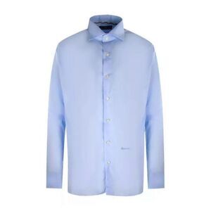 Aquascutum Mens Long-Sleeved Shirt / Light Blue